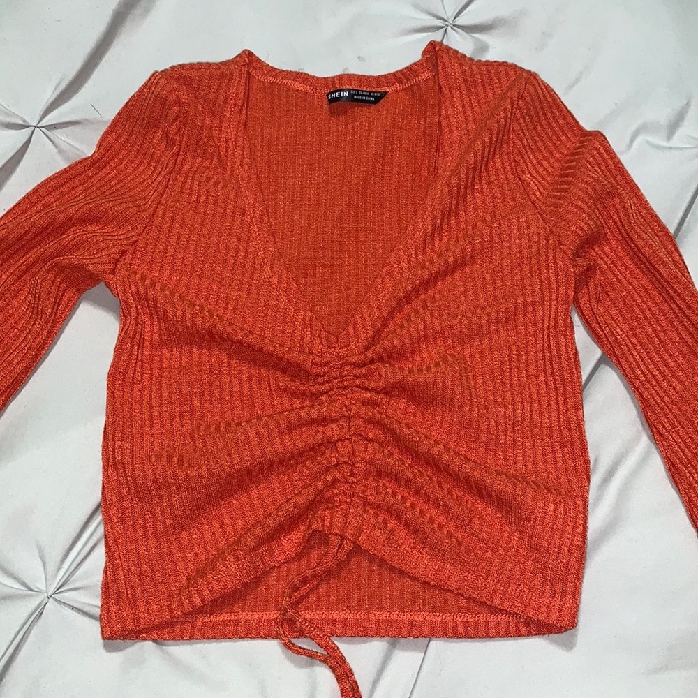 SHEIN Bell Sleeve Top